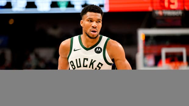 Milwaukee Bucks forward Giannis Antetokounmpo.